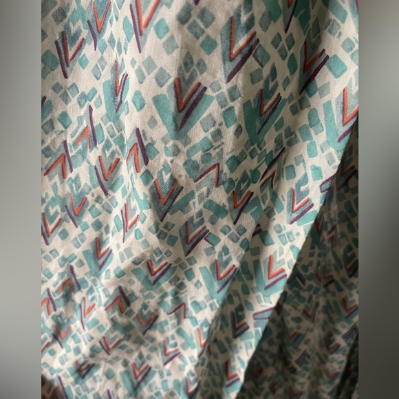 French Connection Turquoise Scarf - Picture 2 of 3